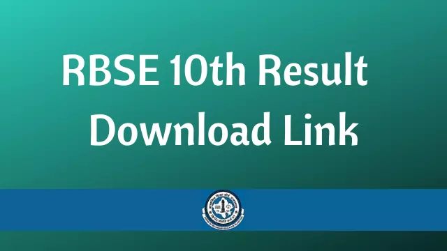 RBSE 10th Result 2022