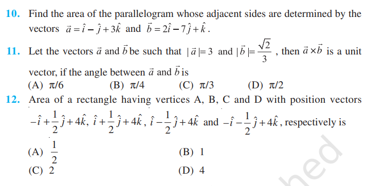 Rbse Solutions Class 12 Maths Exercise 10.4 | Vector Product | Cross Product 3 image 184 Rbse Solutions Class 12 Maths Exercise 10.4 | Vector Product | Cross Product