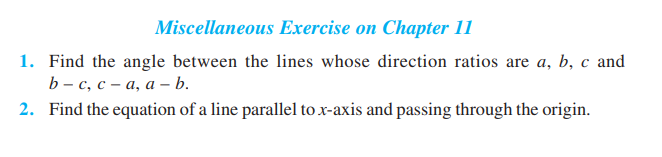 image 196 Rbse Solutions Class 12 Maths Chapter 11 Miscellaneous | 3D Geometry