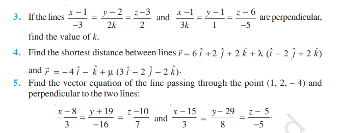 image 197 Rbse Solutions Class 12 Maths Chapter 11 Miscellaneous | 3D Geometry