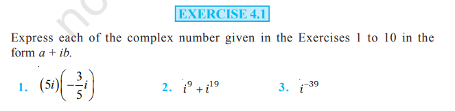 Rbse Solutions Class 11 maths Chapter 4 Exercise 4.1 | Complex Numbers 2 image 263 Rbse Solutions Class 11 maths Chapter 4 Exercise 4.1 | Complex Numbers