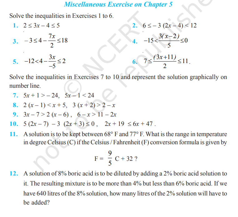 Rbse Solutions for Class 11 maths Chapter 5 Miscellaneous | Linear Inequalities 2 image 281 Rbse Solutions for Class 11 maths Chapter 5 Miscellaneous | Linear Inequalities