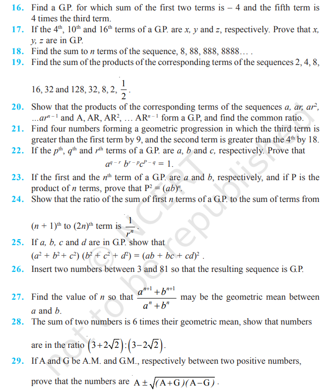 image 305 Rbse Solutions for Class 11 maths Chapter 8 Exercise 8.2 | Geometric Progression