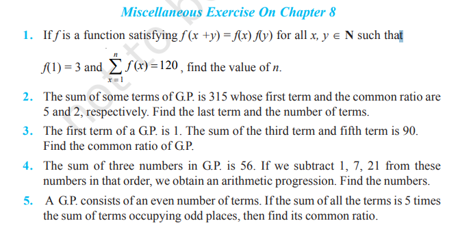 image 310 Rbse Solutions for Class 11 maths Chapter 8 Miscellaneous Exercise