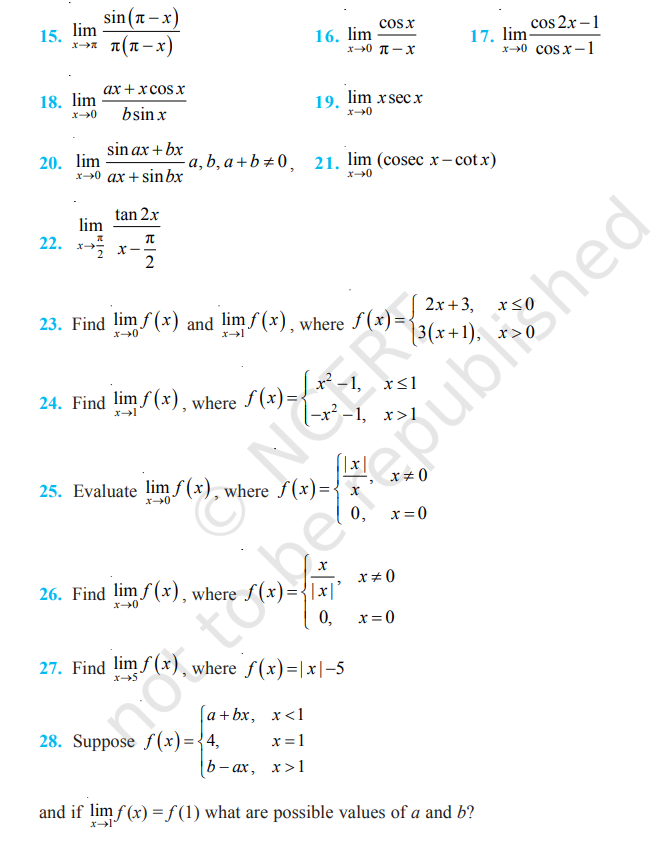 Rbse Solutions for Class 11 maths Chapter 12 Exercise 12.1 | Limits 3 image 366 Rbse Solutions for Class 11 maths Chapter 12 Exercise 12.1 | Limits