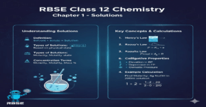 RBSE Class 12 Chemistry Chapter 1 Solutions: Solutions (विलयन)