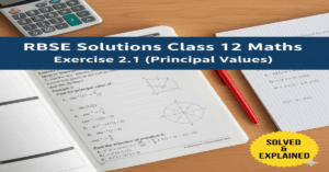 Rbse Solutions Class 12 Maths Exercise 2.1 (Principal Values)