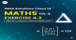 Rbse Solutions Class 12 Maths: Exercise 4.3