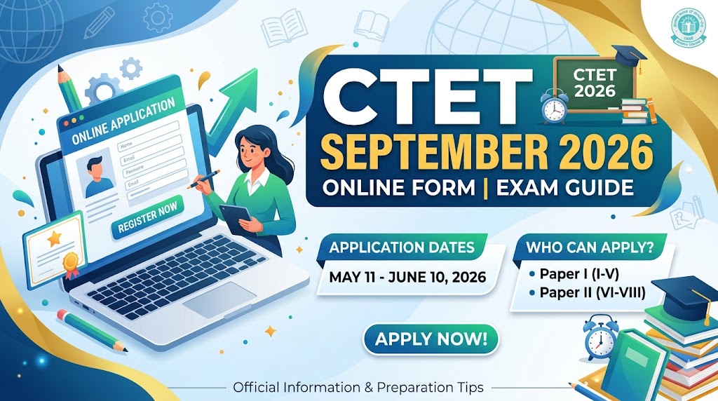 CTET September 2026: Official Notification, Eligibility, and Online Application Guide